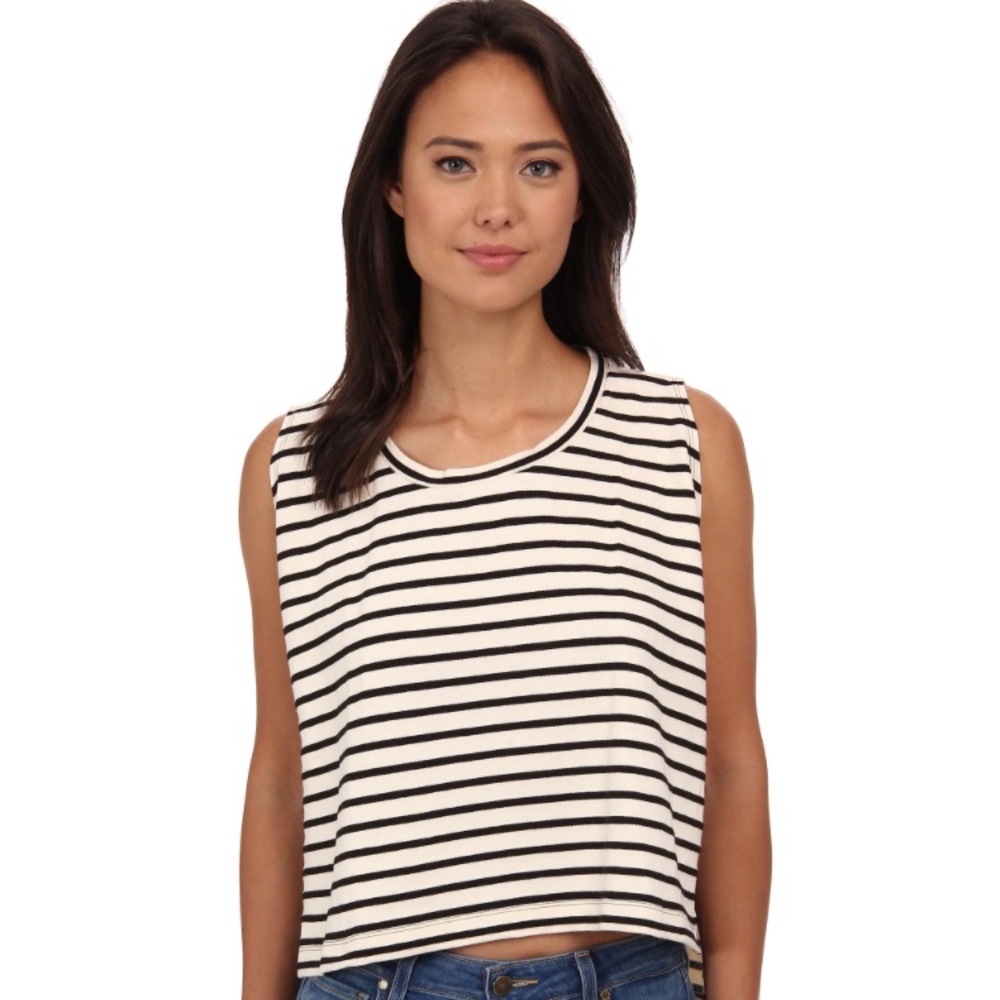 FREE PEOPLE Striped Crop Madness Tank XS - Picture 5 of 6