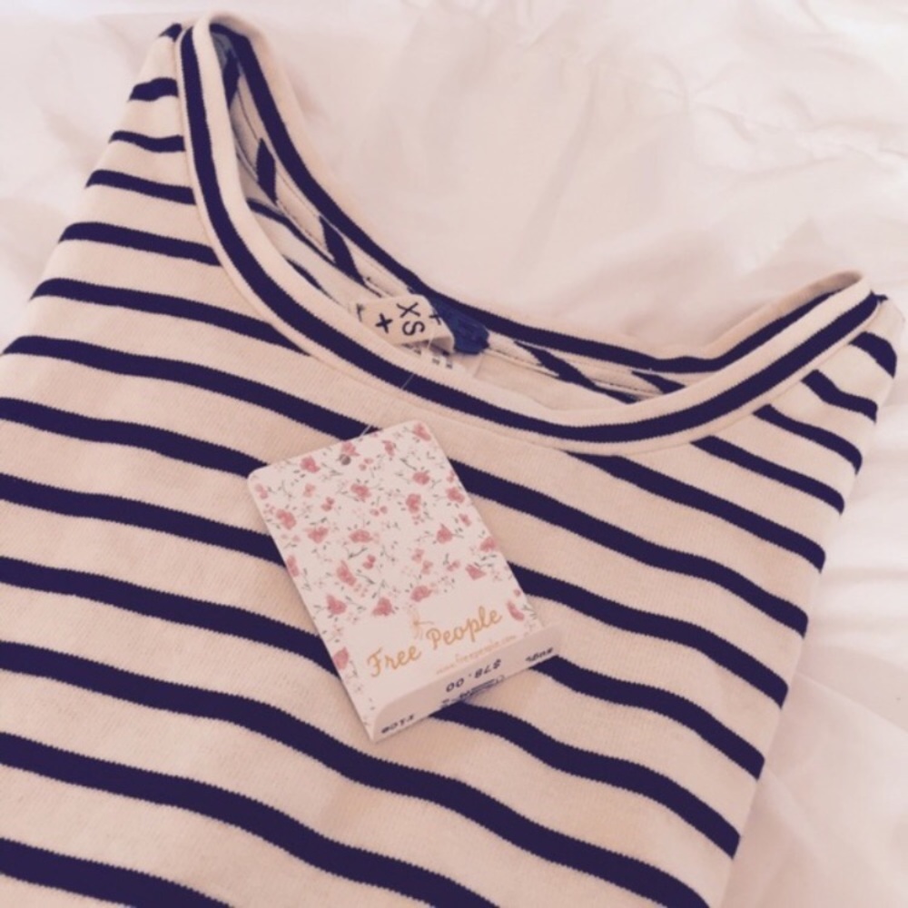 FREE PEOPLE Striped Crop Madness Tank XS - Picture 6 of 6