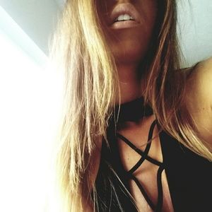 *Strappy Black Bodysuit*