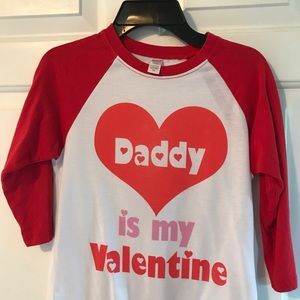 Girls custom valentine shirt