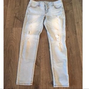 AE Light Worn Look Super Stretch Jeggings