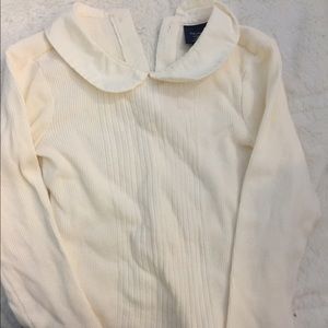 Cream GAP Peter Pan long sleeve 2T