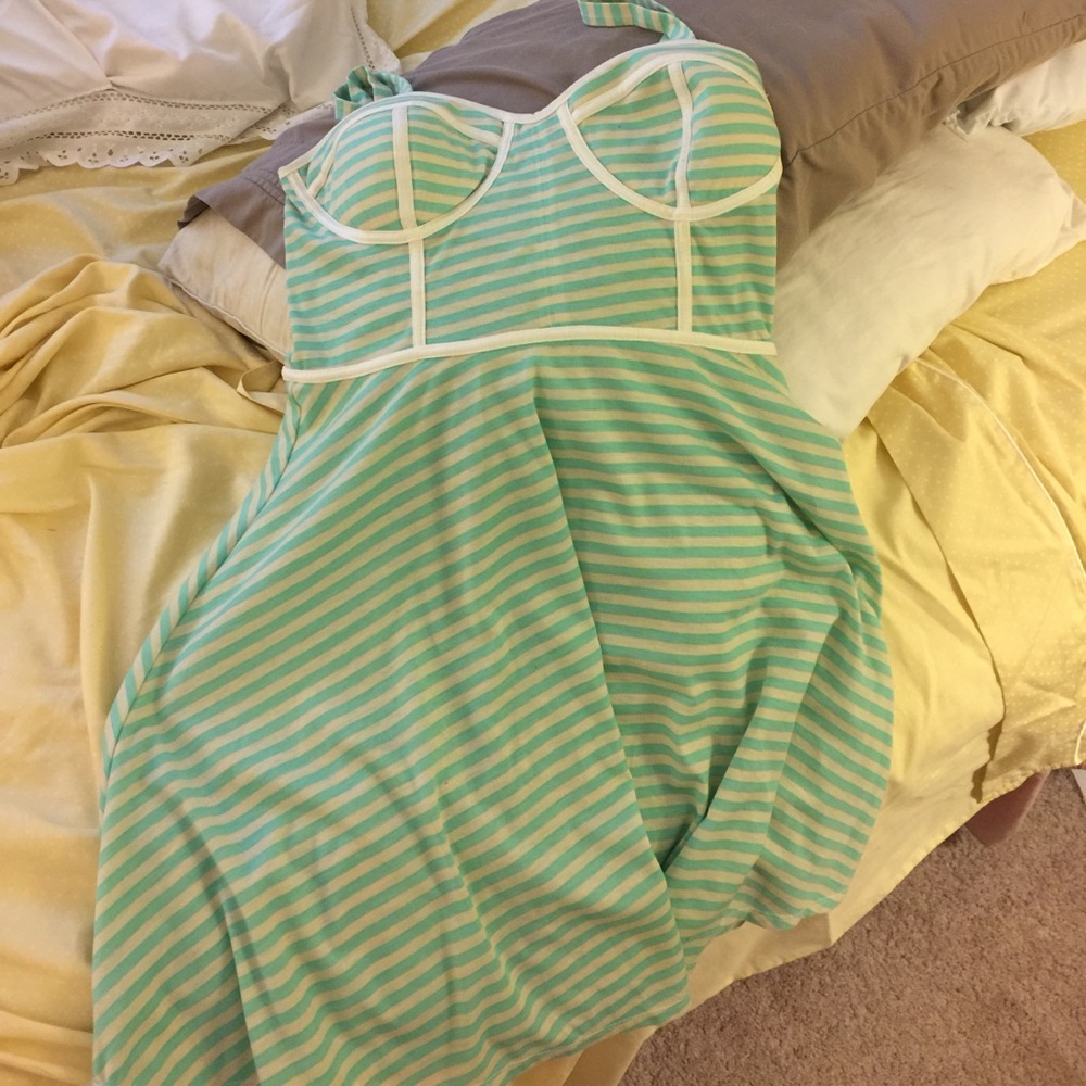 Vintage reproduction striped dress