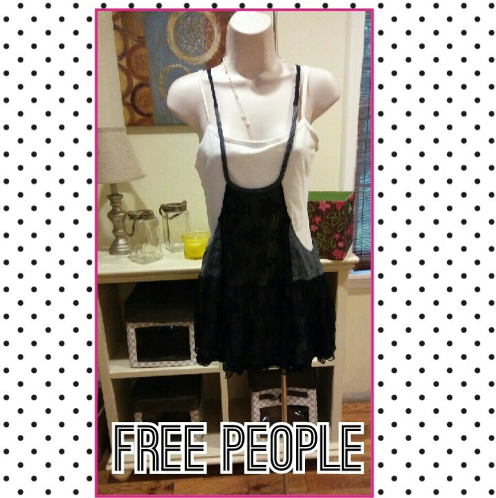 Free People Lace & Wool Jumper