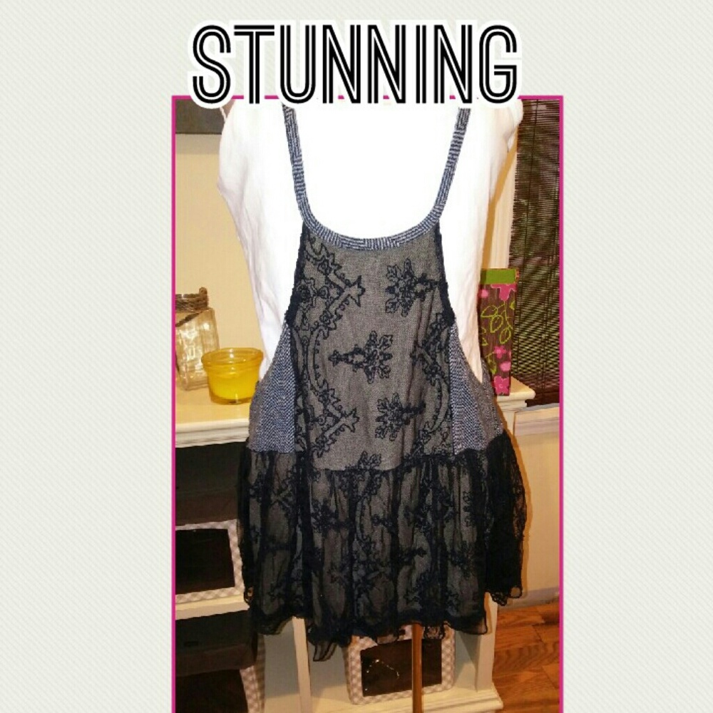 Free People Lace & Wool Jumper - Picture 2 of 6