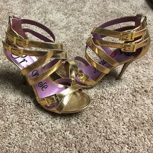 Gold heels