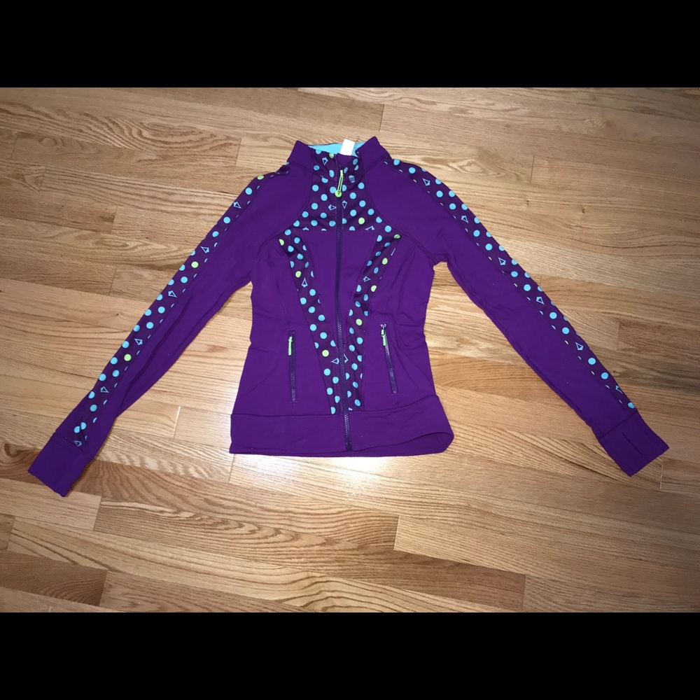 Ivivva purple "perfect your practice" jacket