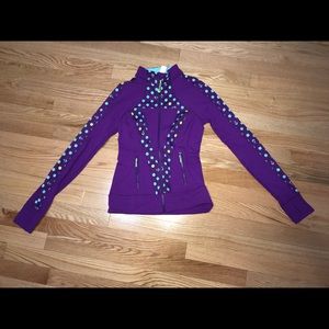 Ivivva purple "perfect your practice" jacket