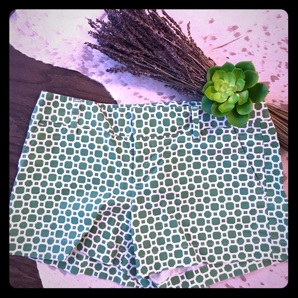 Geometric Print Banana Republic Ryan Fit Shorts