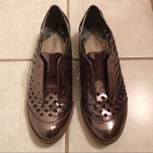 Sam & Libby Shoes - Metallic Oxford shoes