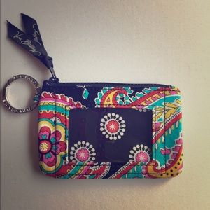 Vera Bradley Zip ID Case "Parisian Paisley"