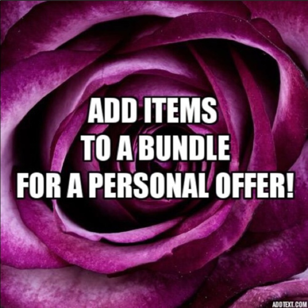 Add items to a bundle for a personal offer 😃😃