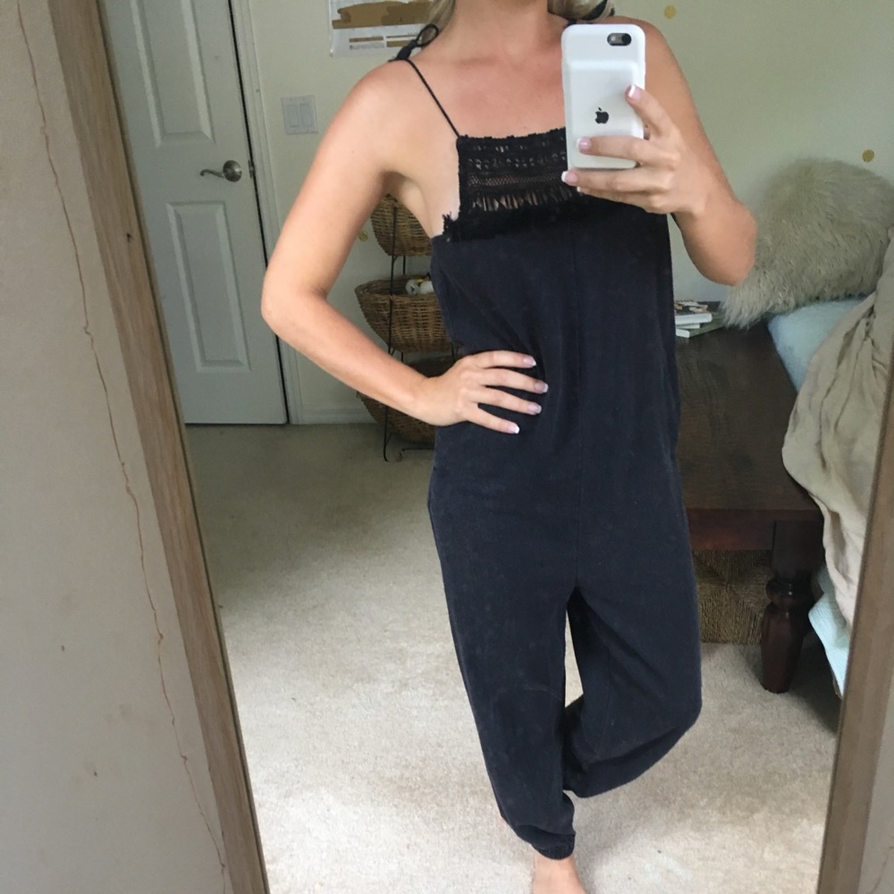 Madewell black pantsuit