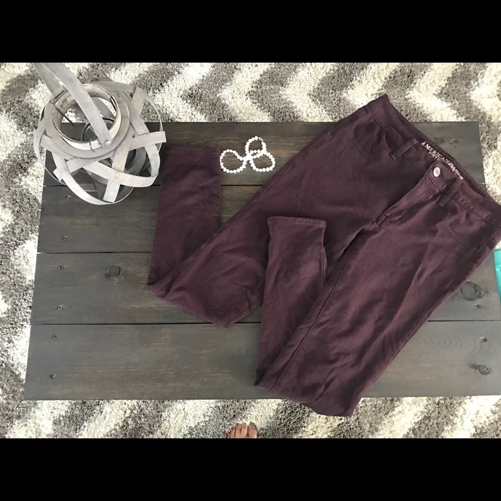 American eagle jegging (maroon)