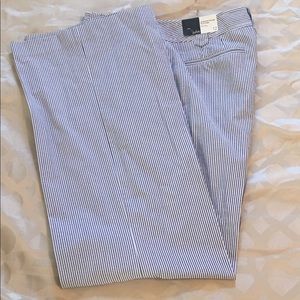 LOFT - Seersucker "Julie fit" flare leg pants