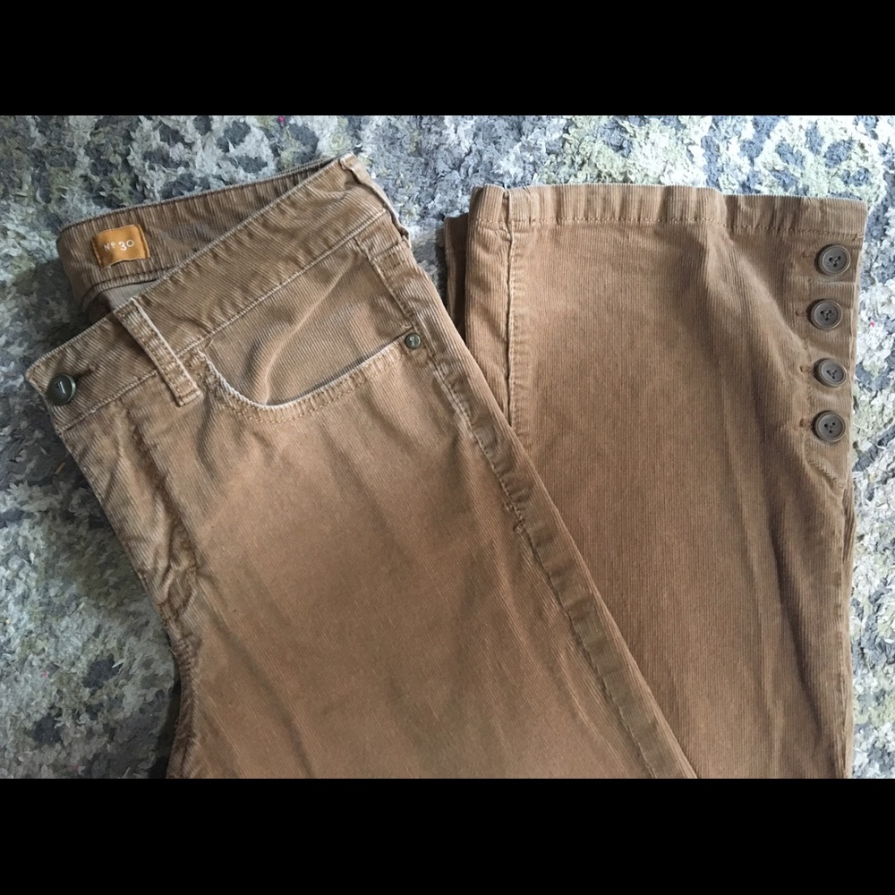 Anthro pilcro cords 9" rise 33" inseam