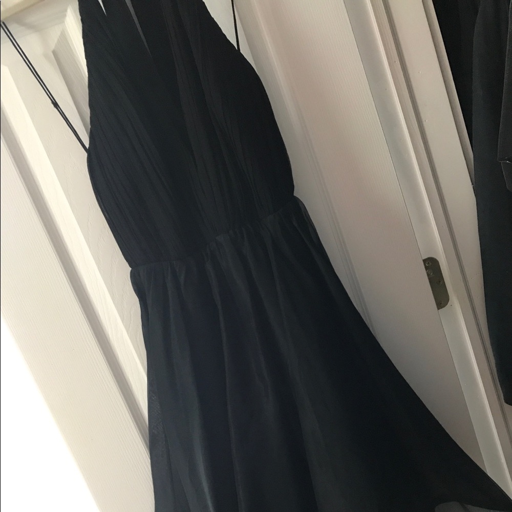 NWT Alice + Olivia Halter Deep V Skater Skirt Dres