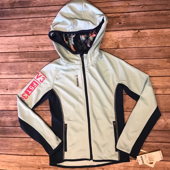 Reebok Playdry Jacket with Hood - Picture 1 of 8