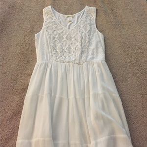 White summer midi dress
