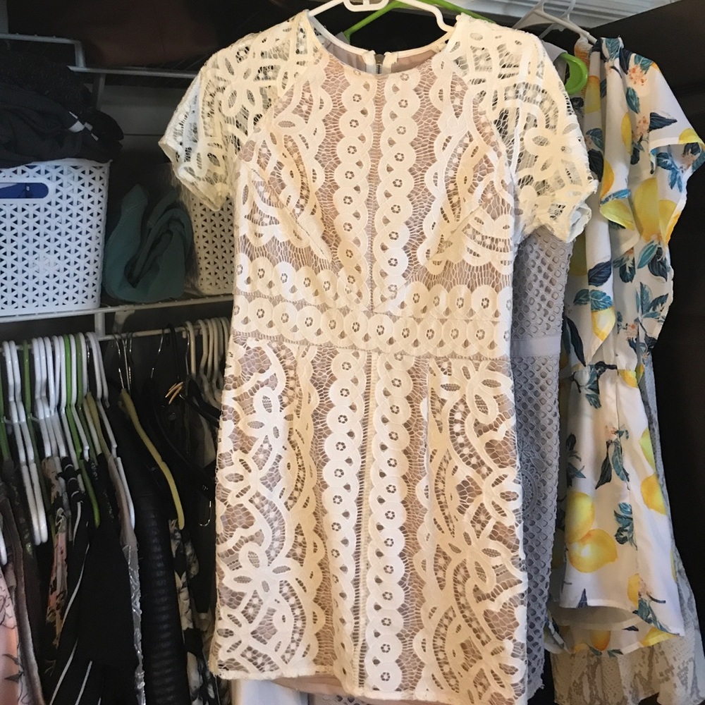 White lace Pepper Mayo dress - never been worn