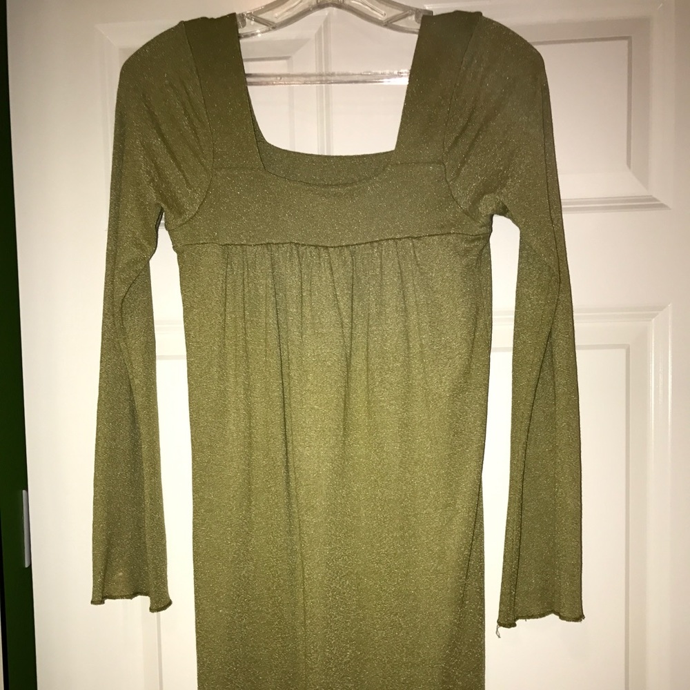 Michael Stars Green Shimmer Tunic
