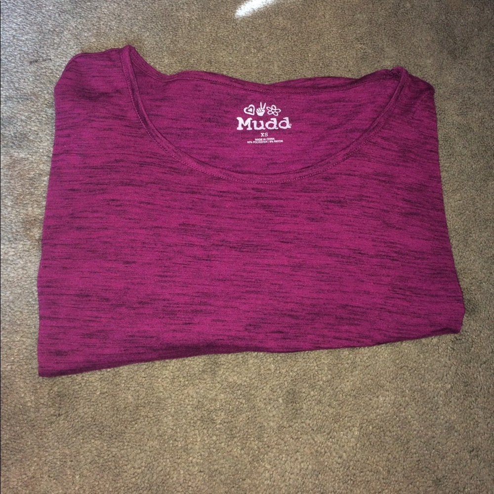 Purple Tshirt mid length sleeves