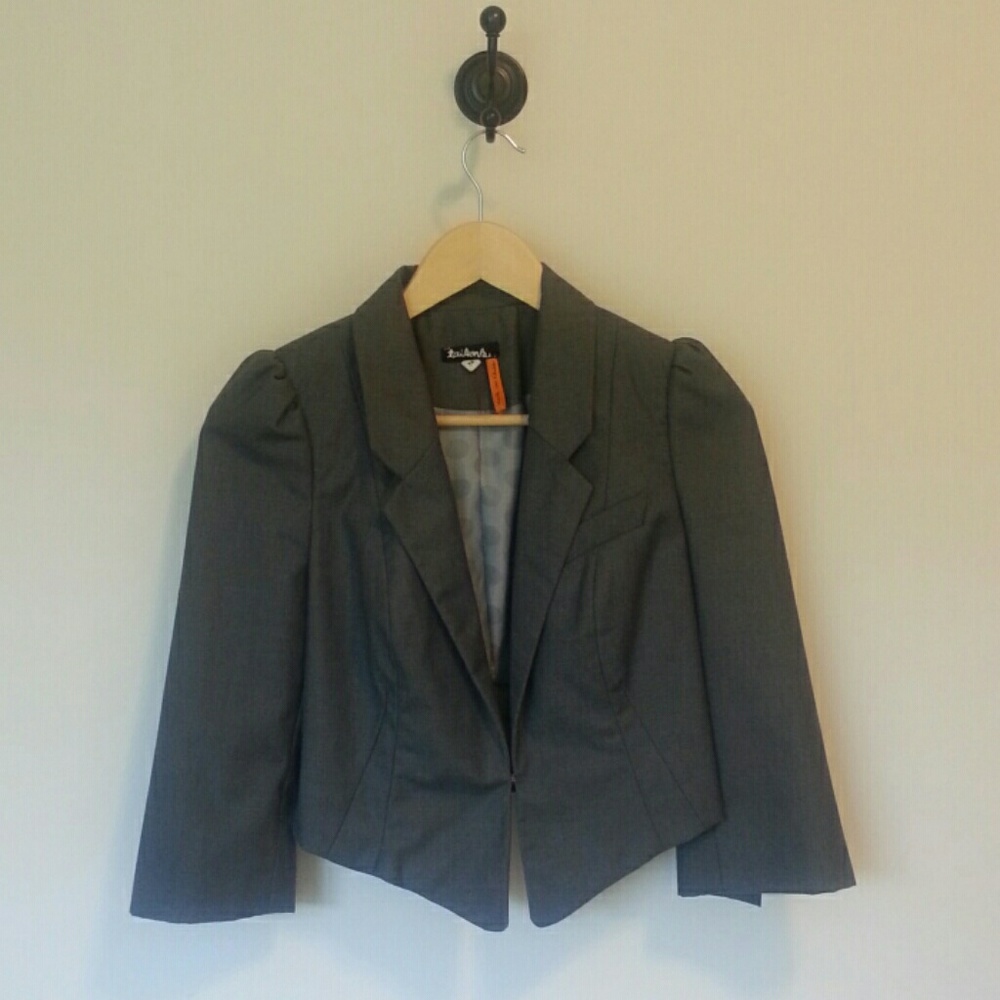 Anthropologie cropped blazer