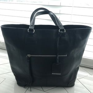 H&M black leather Tote 🔥