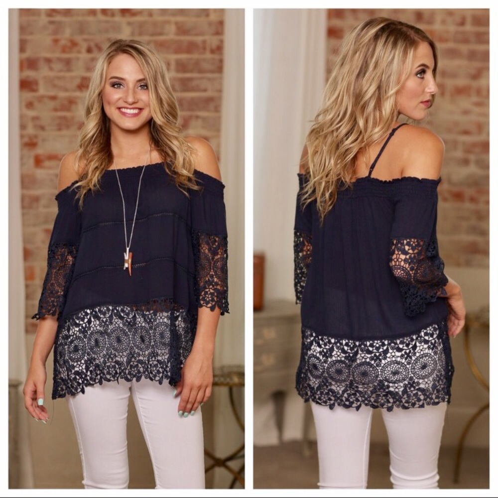 Navy top - Picture 3 of 5