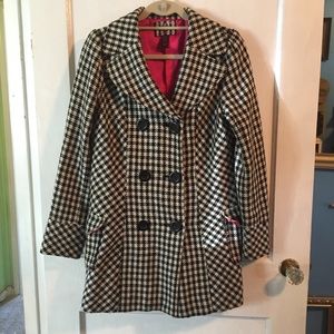 Forever 21 houndstooth winter jacket