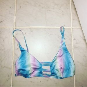 Zaful Rainbow Bikini Top