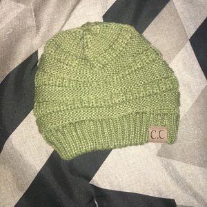 Olive green beanie