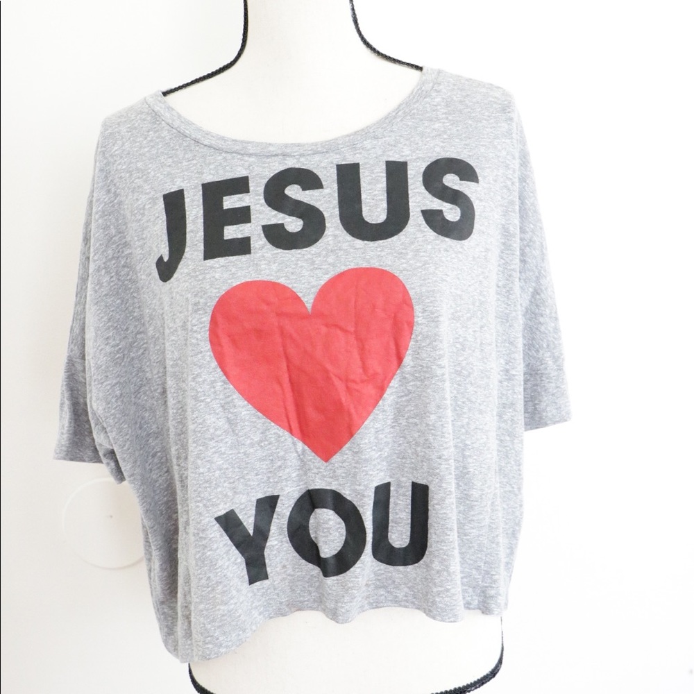 Jesus loves you crop top!