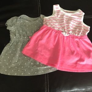 Baby girl dresses - set of 2 - 3 months