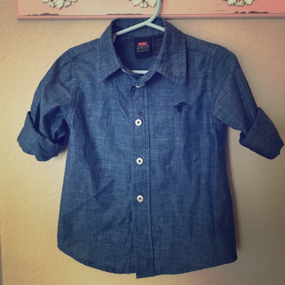 Wranglers jeans boys button down