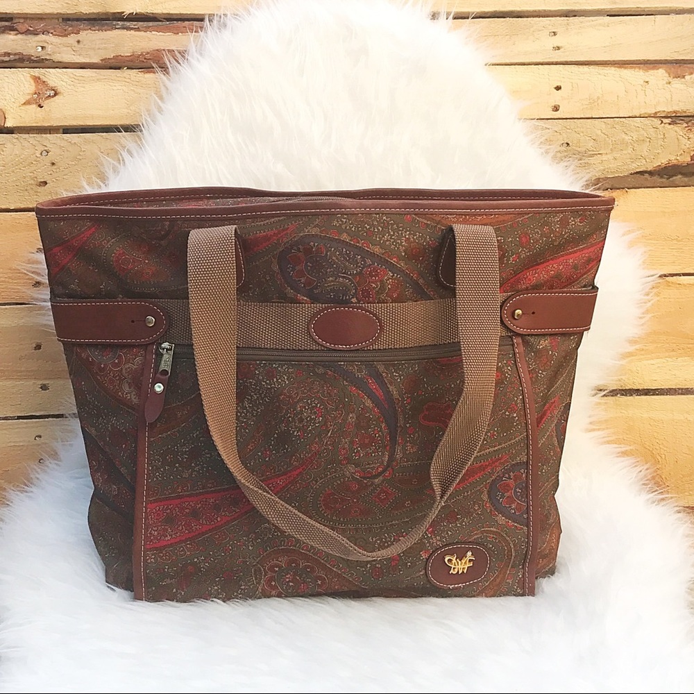 DVF Diane Von Furstenberg Large Paisley Tote