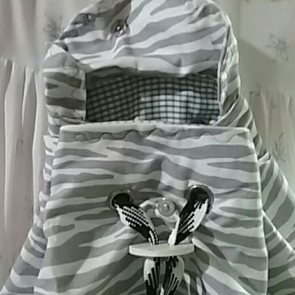 Zebra print hand made backpack brand new 4pockets - Picture 4 of 8