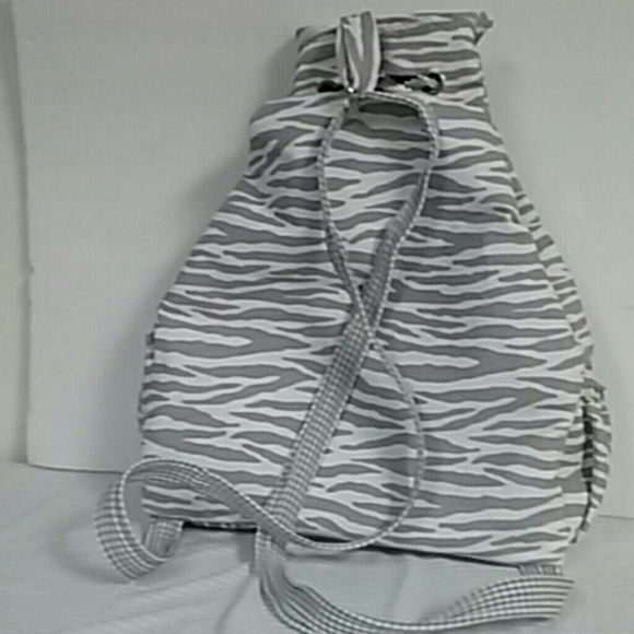 Zebra print hand made backpack brand new 4pockets - Picture 7 of 8