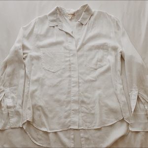 White button up tunic