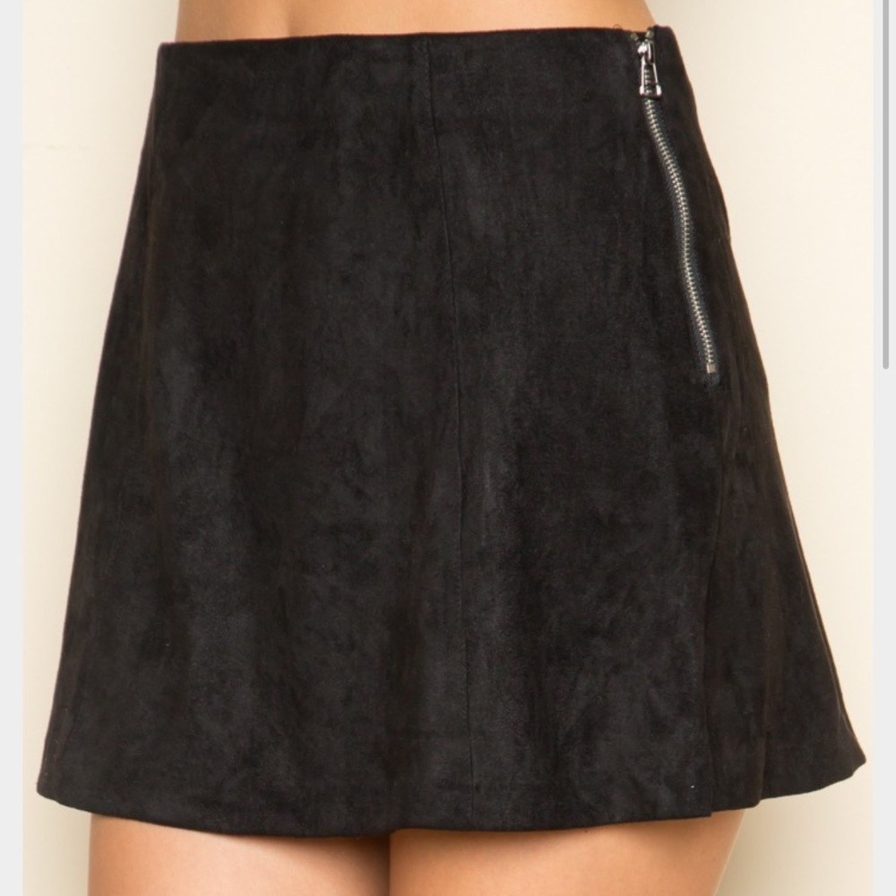 BrandyMelville Suede Mini Skirt