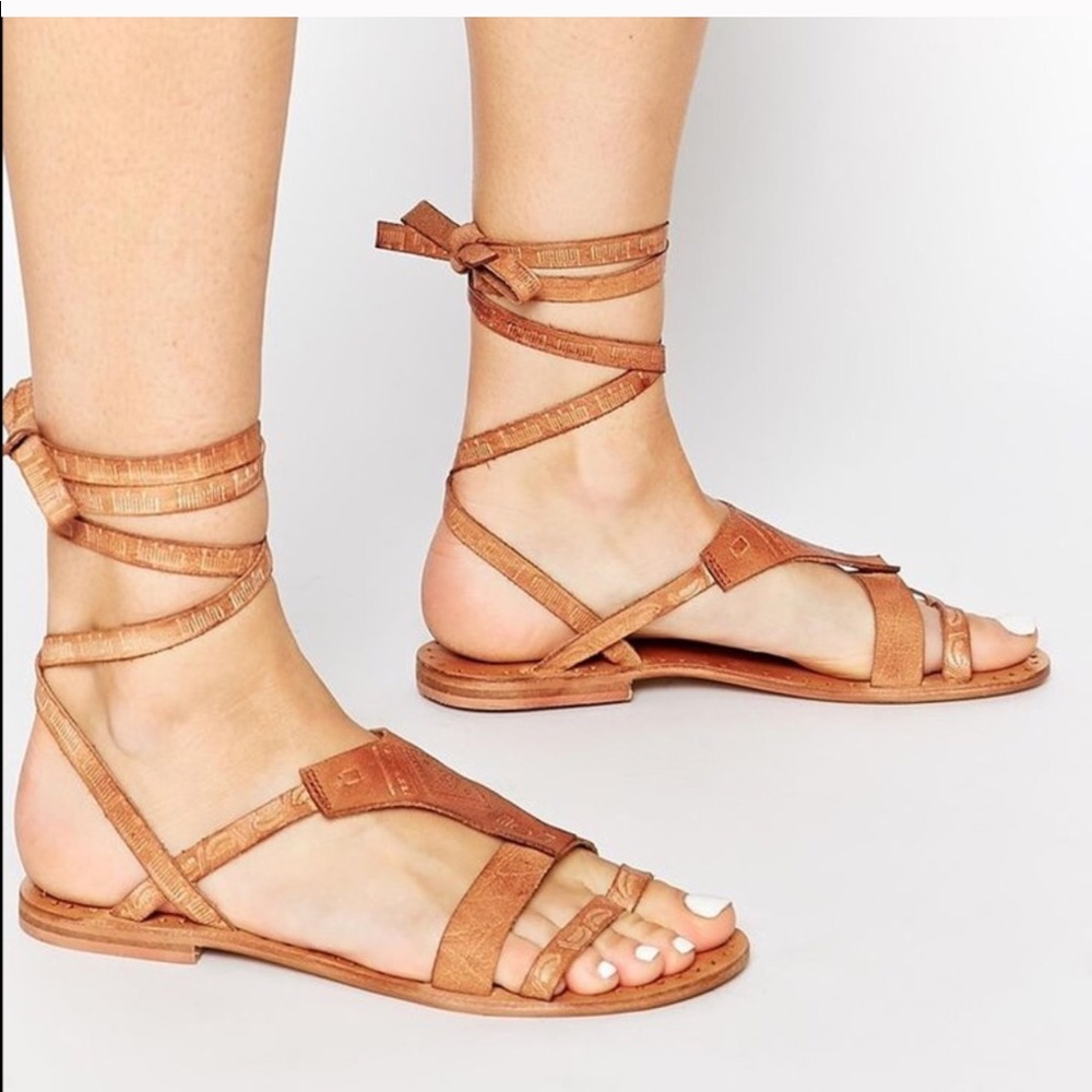 Free People Gladiator Sandals Size 7 or 37