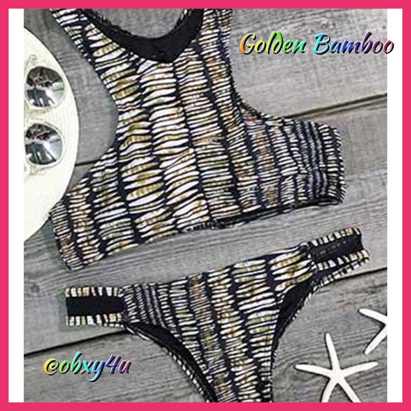 🎋⭐️5 STAR Rated ⭐️Golden Bamboo Bikini🎋 - Picture 5 of 6