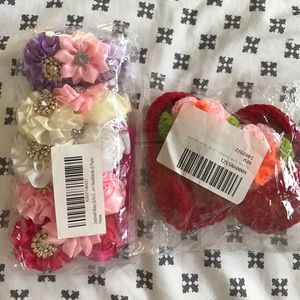 Baby headbands and baby booties NWT