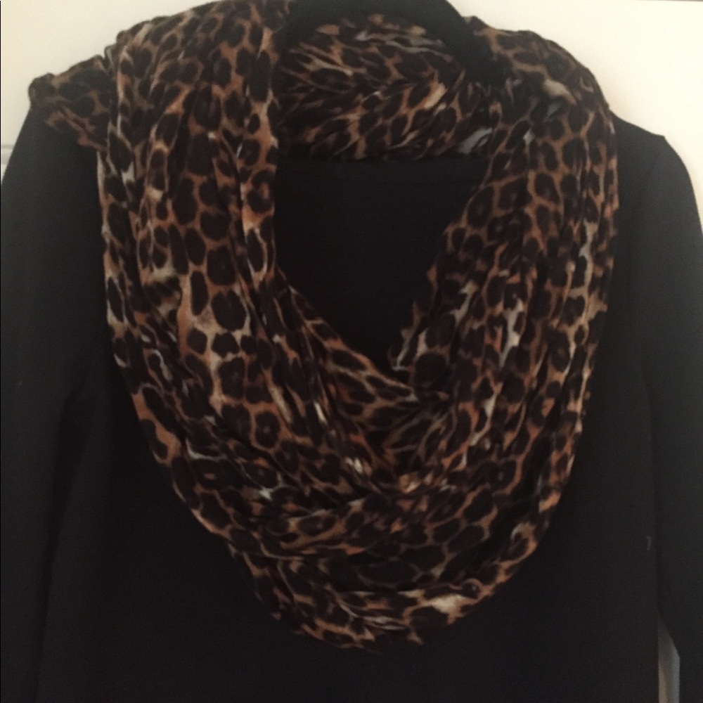 Express Leopard Infinity Scarf
