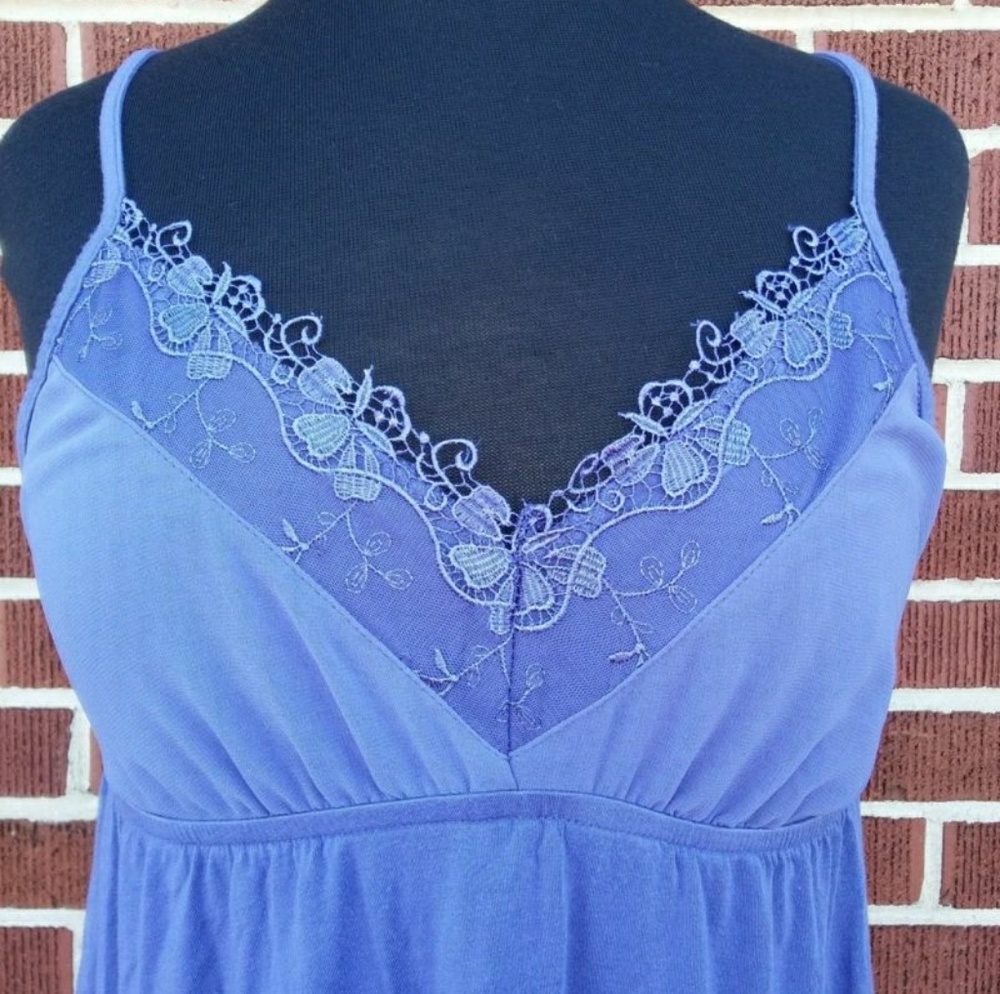 Tahari V-Neck Empire Waist Spaghetti Strap Tank