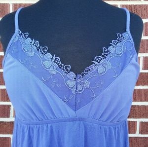 Tahari V-Neck Empire Waist Spaghetti Strap Tank