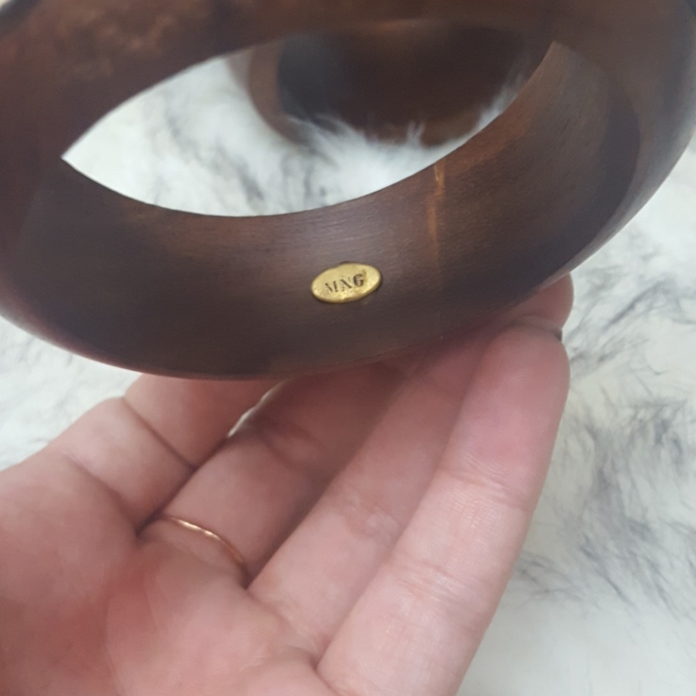 Mango wooden bohemian bangles - Picture 2 of 2