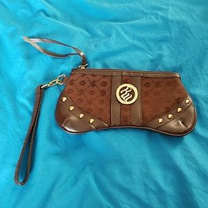 Rocawear brown wristlet
