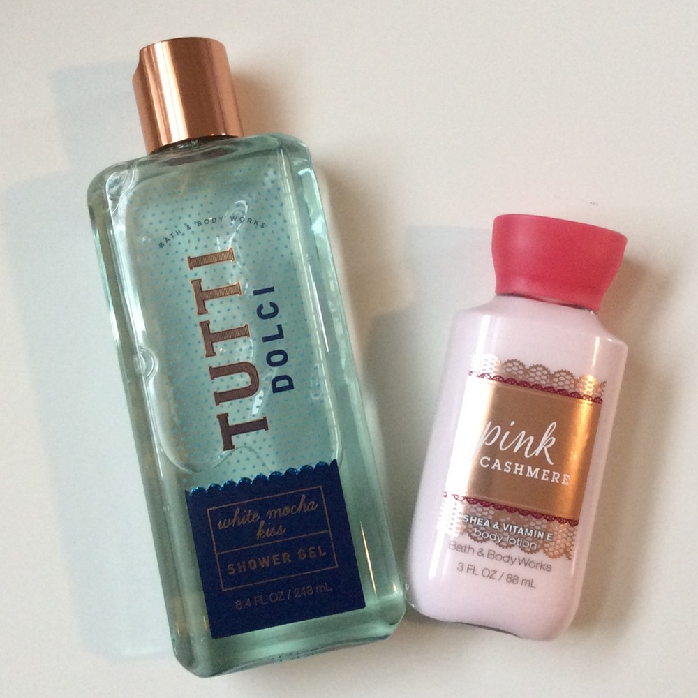 Bath&Body works! White mocha kiss  & pink cashmere