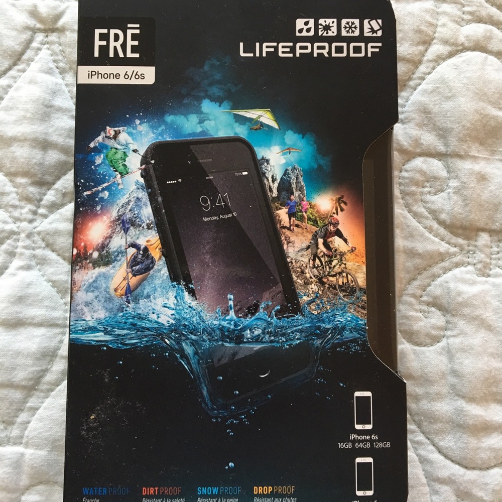 Black LifeProof FRE case IPhone 6s